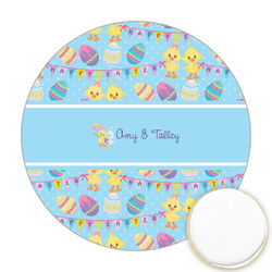 Happy Easter Printed Cookie Topper - Round (Personalized)