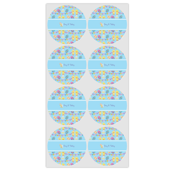 Happy Easter Icing Circle - Medium - Set of 8