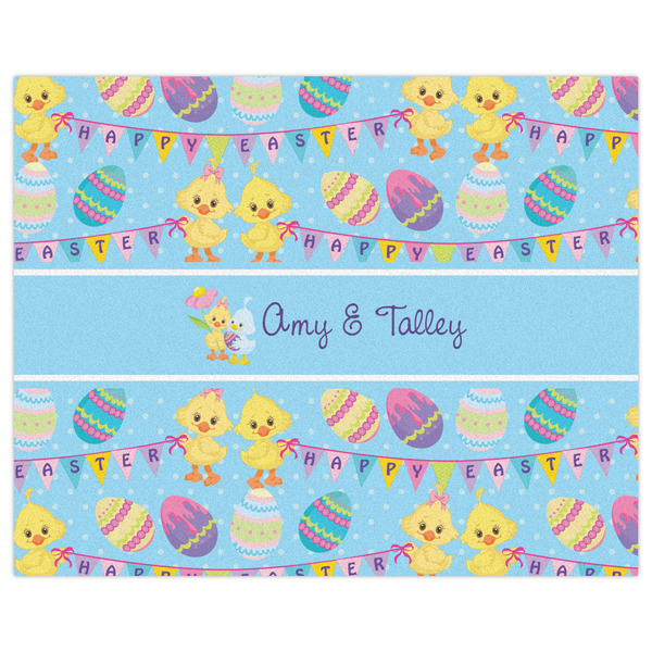 Happy Easter Indoor / Outdoor Rug - 8'x10' - Front Flat