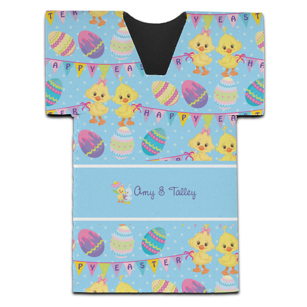Happy Easter Jersey Bottle Cooler - Set of 4 - FRONT (flat)
