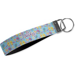 Happy Easter Webbing Keychain Fob - Large (Personalized)