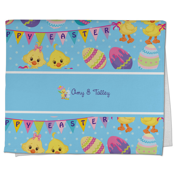 Custom Happy Easter Kitchen Towel - Poly Cotton w/ Multiple Names