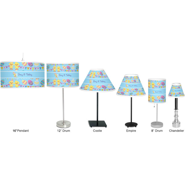 Happy Easter Lamp Full View Size Comparison