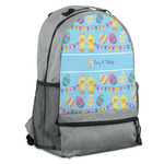 Happy Easter Backpack - Grey (Personalized)