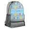 Happy Easter Large Backpack - Gray - Angled View