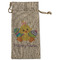 Happy Easter Large Burlap Gift Bag - Front (Personalized)
