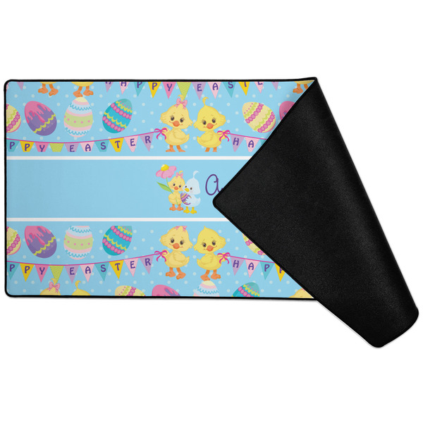 Happy Easter Large Gaming Mats - FRONT W/ FOLD