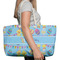 Happy Easter Large Rope Tote Bag - In Context View