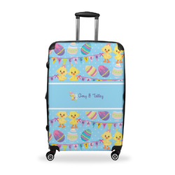 Happy Easter Suitcase - 28" Large - Checked w/ Multiple Names