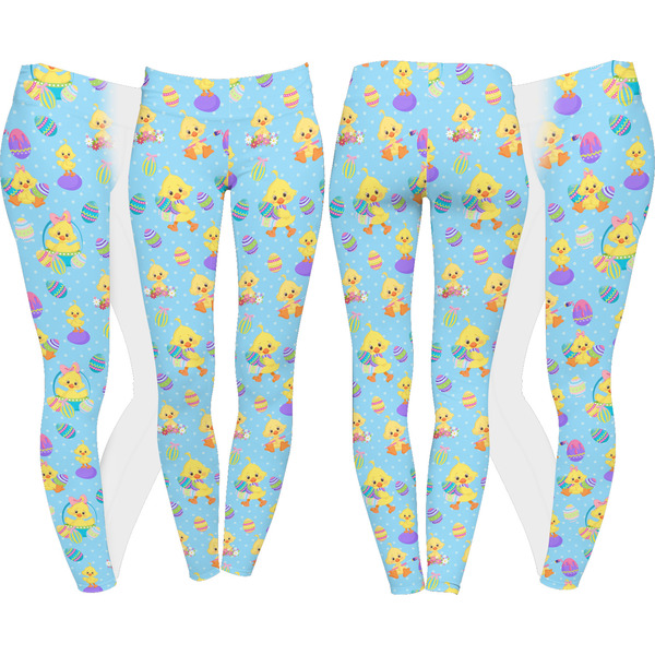 Happy Easter Leggings Turn Around - Apvl