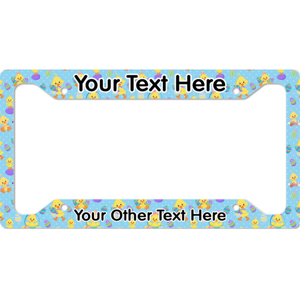 Custom Happy Easter License Plate Frame (Personalized)