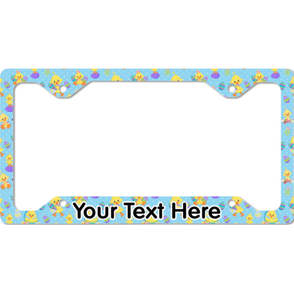 Custom Happy Easter License Plate Frame - Style C (Personalized)