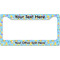 Happy Easter License Plate Frame Wide
