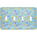 Happy Easter Light Switch Cover (4 Toggle Plate)