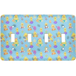 Happy Easter Light Switch Cover (4 Toggle Plate)