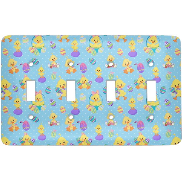 Custom Happy Easter Light Switch Cover (4 Toggle Plate)