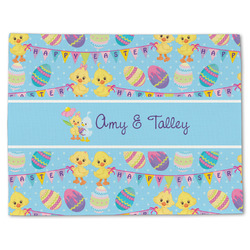 Happy Easter Single-Sided Linen Placemat - Single w/ Multiple Names