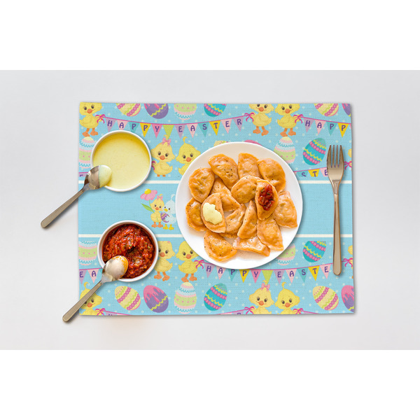 Happy Easter Linen Placemat - Lifestyle (single)
