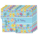 Happy Easter Double-Sided Linen Placemat - Set of 4 w/ Multiple Names