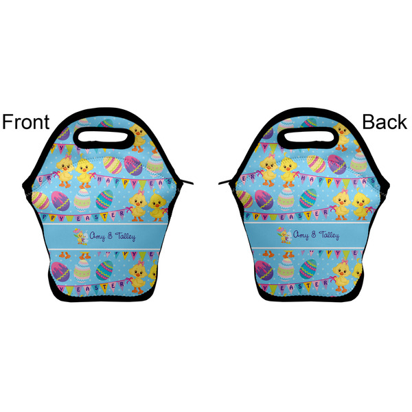 Happy Easter Lunch Bag - Front and Back