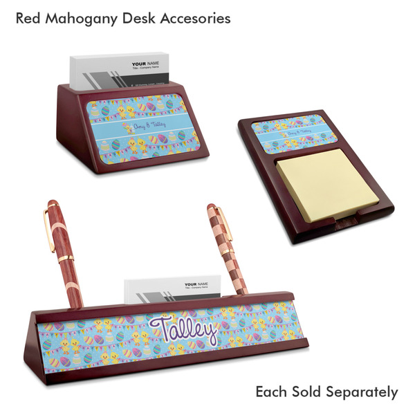 Happy Easter Mahogany Desk Accessories