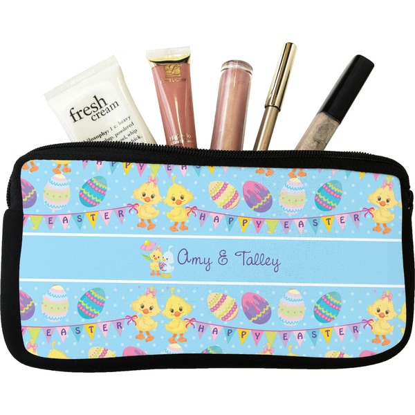 Custom Happy Easter Makeup / Cosmetic Bag (Personalized)