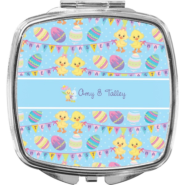 Custom Happy Easter Compact Makeup Mirror (Personalized)