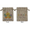 Happy Easter Medium Burlap Gift Bag - Front and Back