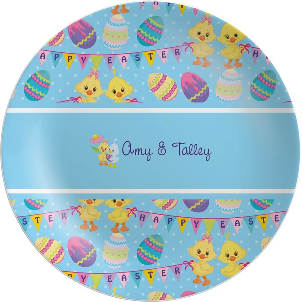Custom Happy Easter Melamine Plate (Personalized)