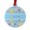 Happy Easter Metal Ball Ornament - Front