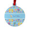 Happy Easter Metal Ball Ornament - Double Sided w/ Multiple Names
