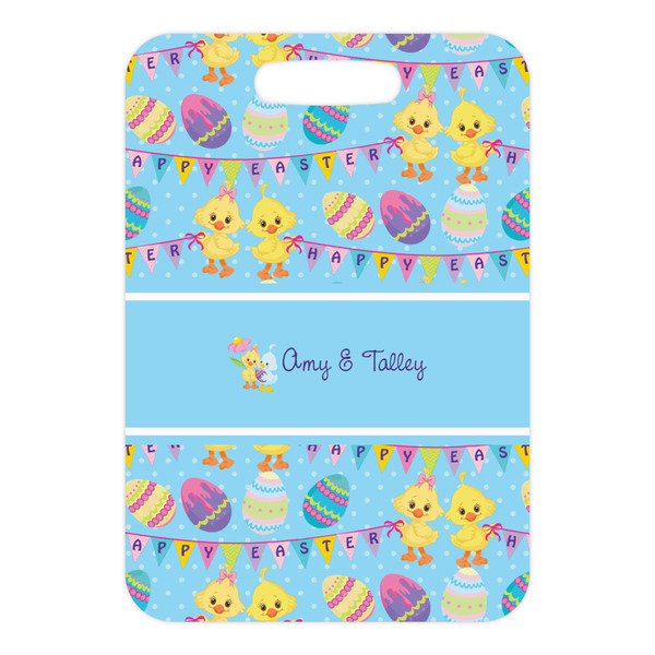 Happy Easter Metal Luggage Tag - Front Without Strap