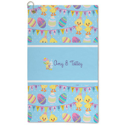 Happy Easter Microfiber Golf Towel - Large (Personalized)
