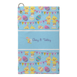Happy Easter Microfiber Golf Towel - Small (Personalized)