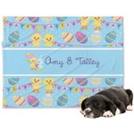 Happy Easter Dog Blanket - Large (Personalized)