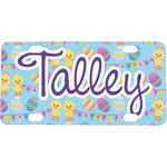 Happy Easter Mini / Bicycle License Plate (4 Holes) (Personalized)