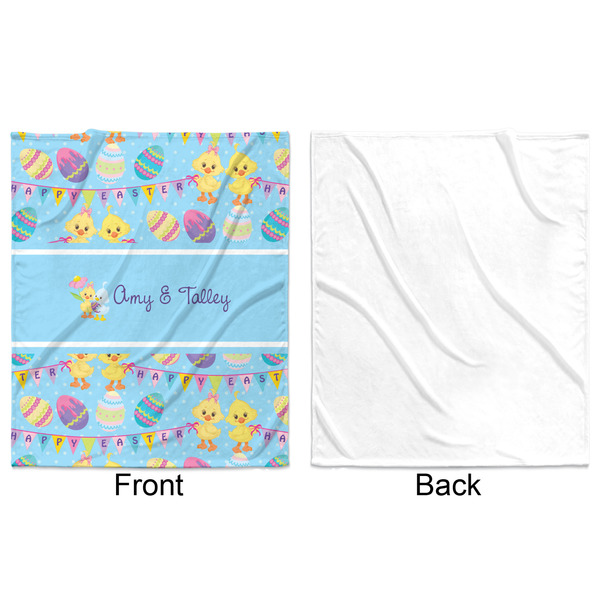 Happy Easter Minky Blanket - 50"x60" - Single Sided - Front & Back