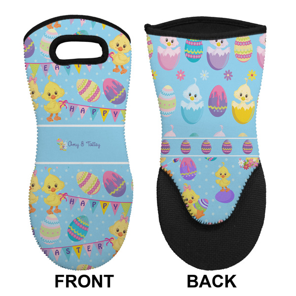 Happy Easter Neoprene Oven Mitt (Front & Back)