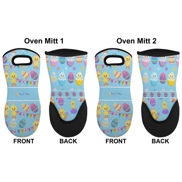 Happy Easter Neoprene Oven Mitt - Set of 2 - Approval