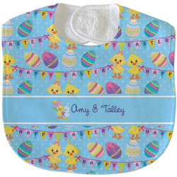 Happy Easter Velour Baby Bib w/ Multiple Names