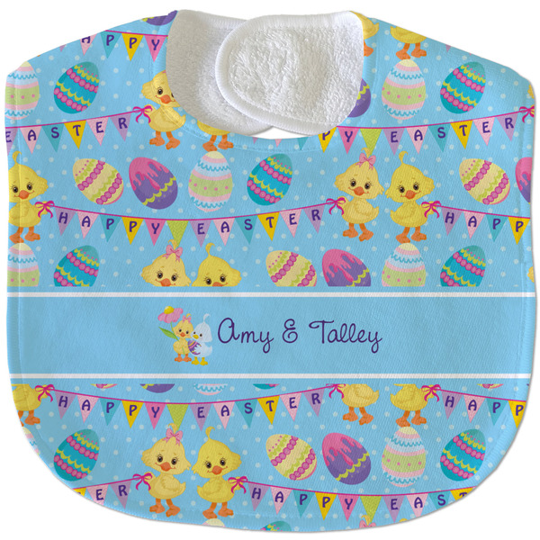 Happy Easter New Baby Bib - Closed and Folded