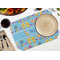 Happy Easter Octagon Placemat - Single front (LIFESTYLE) Flatlay