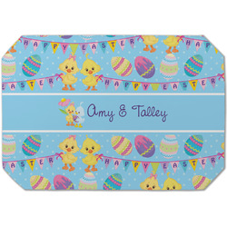 Happy Easter Dining Table Mat - Octagon (Single-Sided) w/ Multiple Names