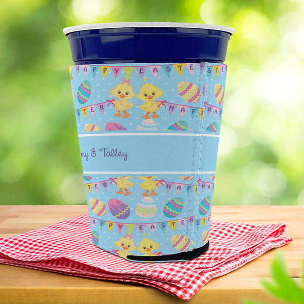 Happy Easter Party Cup Sleeves - with bottom - Lifestyle
