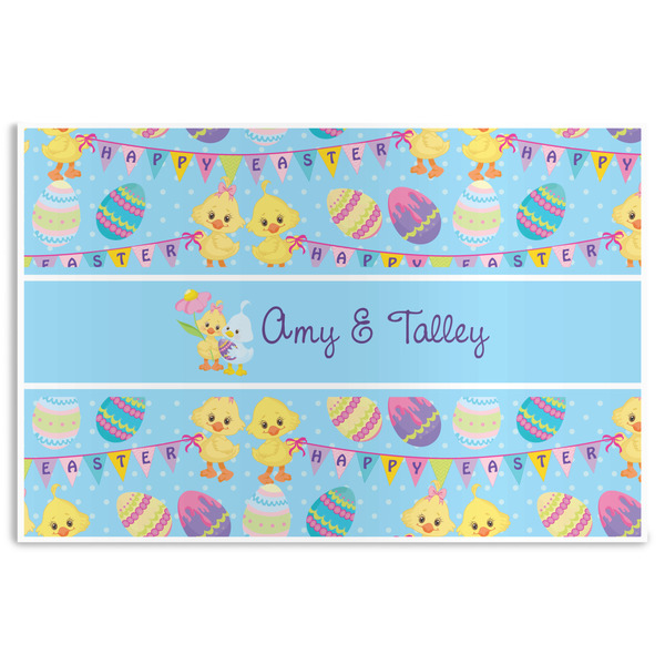 Custom Happy Easter Disposable Paper Placemats (Personalized)