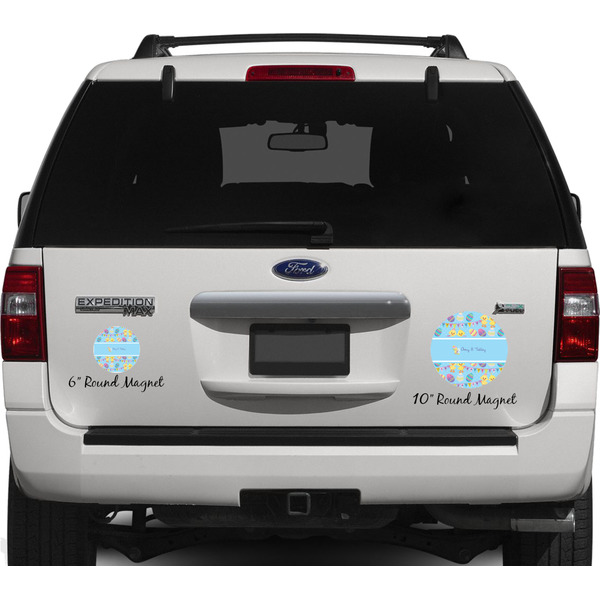 Happy Easter Personalized Car Magnets on Ford Explorer