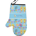 Happy Easter Left Oven Mitt (Personalized)