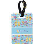 Happy Easter Plastic Luggage Tag - Rectangular w/ Multiple Names