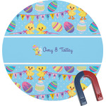 Happy Easter Round Fridge Magnet (Personalized)