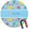 Happy Easter Round Fridge Magnet (Personalized)